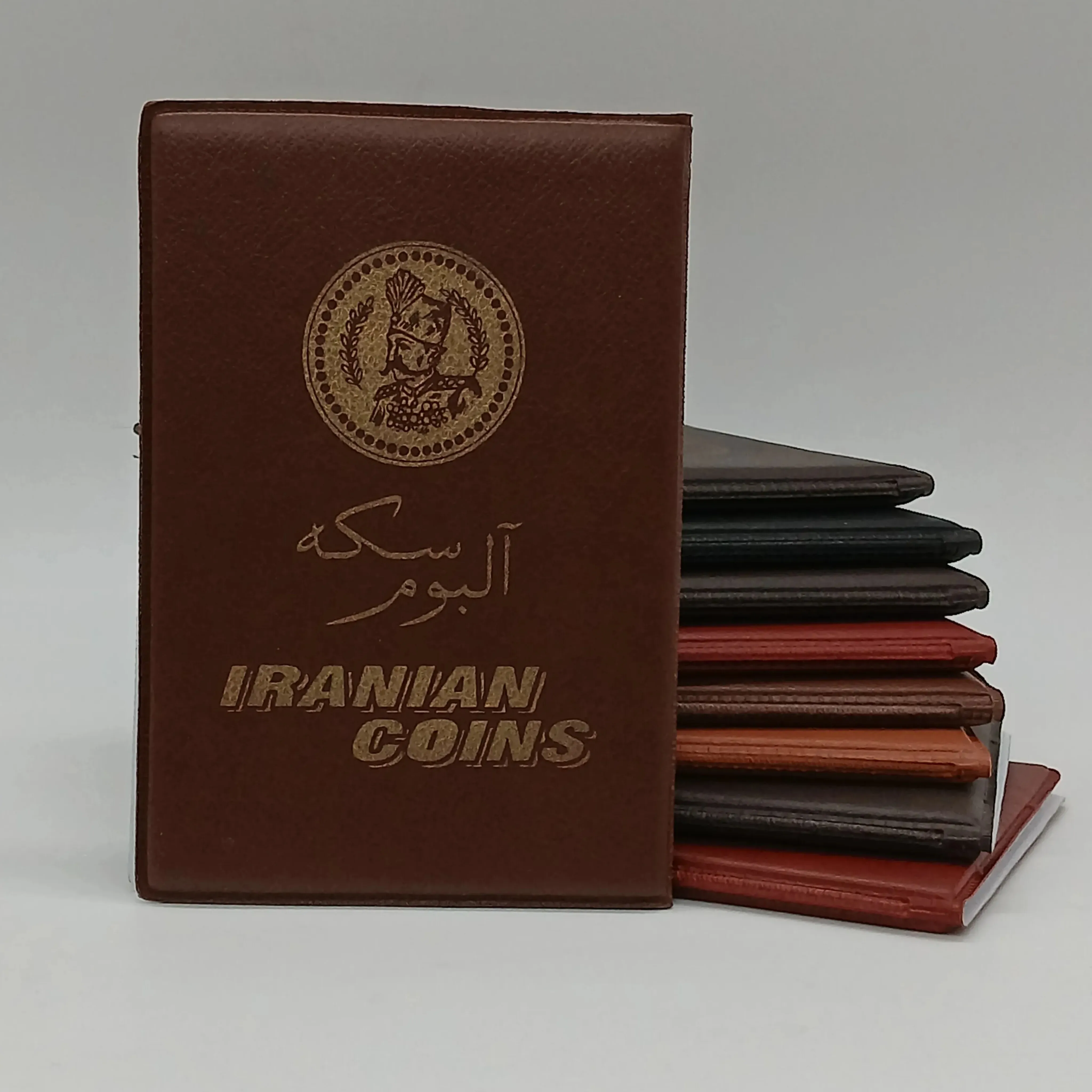 آلبوم سکه 24 عددی رنگ قهوه‌ای